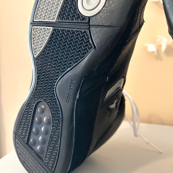 Converse Mid High Top Sneakers Black Men’s Size 9.5 - Picture 8 of 13